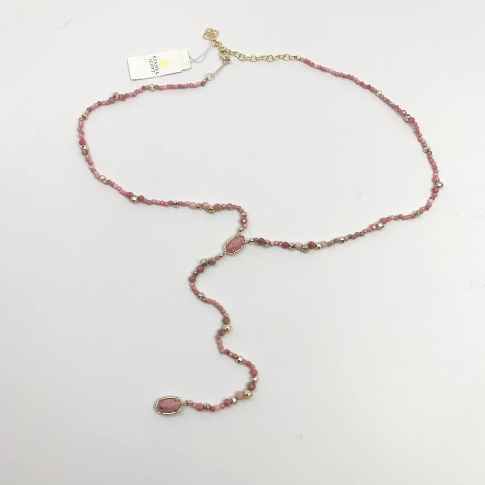 KENDRA SCOTT BETHANY Y-SHAPED NECKLACE in PINK - Picture 3 of 7
